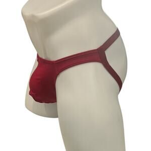 Andrew Christian ALMOST NAKED No-Show Ultra Low-Rise Jock Burgundy 2XL